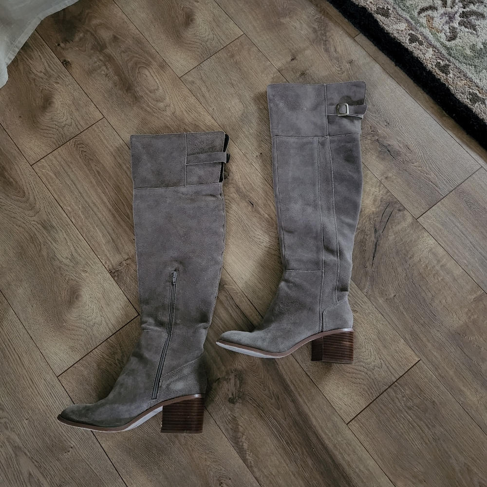 Over The Knee Suede Boots.